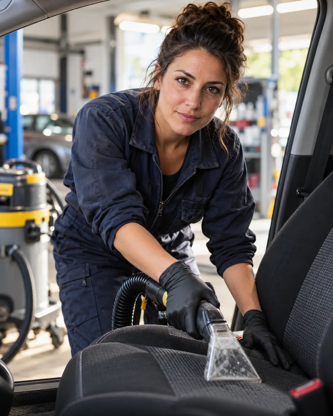 Extraction précise sur les fibres d’un siège automobile