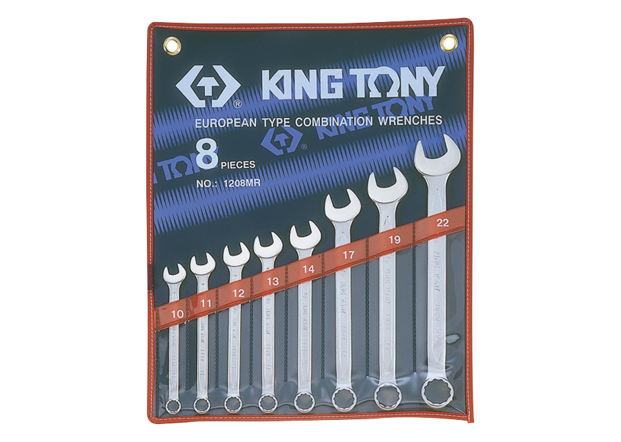 KING TONY Trousse de clés mixtes métriques – 8 pièces 10, 11, 12, 13, 14, 17, 19, 22