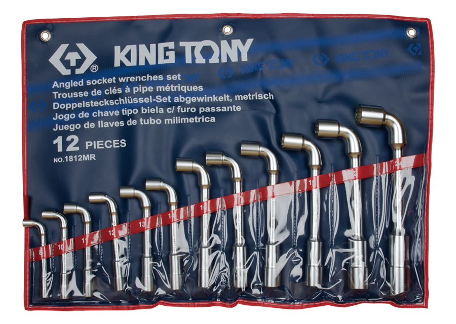 KING TONY Trousse de clés à pipe métriques – 12 pièces