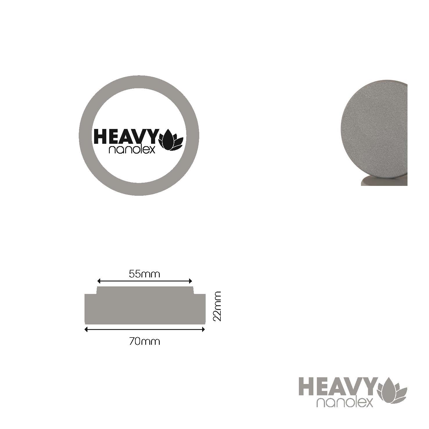 NANOLEX Heavy Cut pads (standards)  70x22x55 mm (pack de 5)