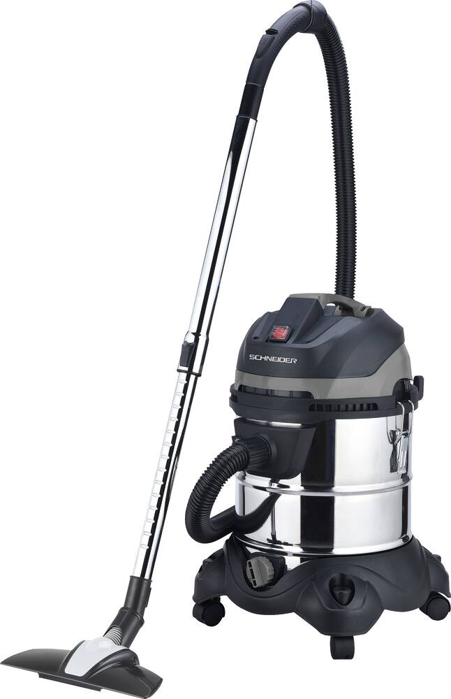 SCHNEIDER Aspirateur eau et poussière 20L 230V 1200W cuve inox/décolmatage/souffleur garantie 5 ans