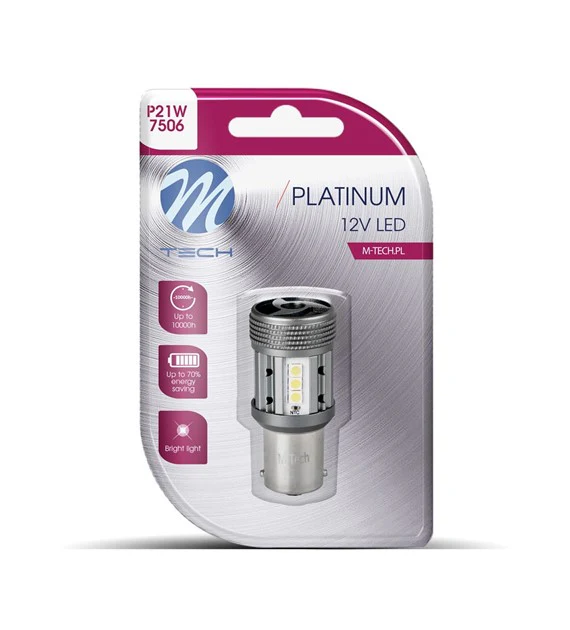 AMPOULE LED X 1 – 1156 P21W, 12-24V, 12X3030SMD, CANBUS, BLANC (LB851W-01B PLATINUM)